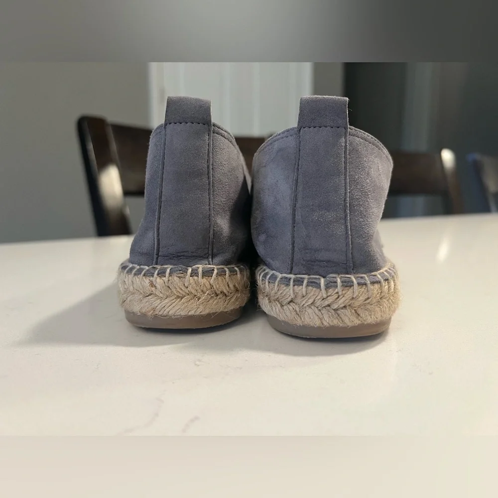 ANTHROPOLOGIE - Suede Ruffle Espadrille size 39